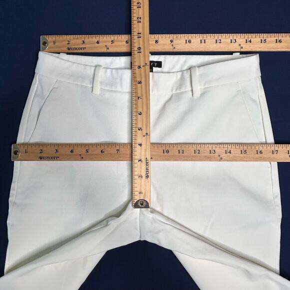 Theory Women's Size 2 Treeca CL Summit Tech Pants Slim Leg White - Picture 2 of 7